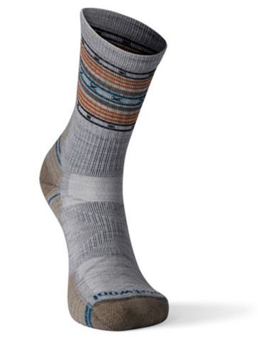 Smartwool - Hike Light Cushion Spiked Stripe Crew Socks