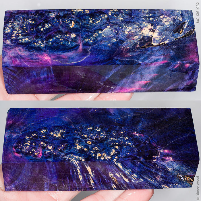 Stabilized box elder burl wood block