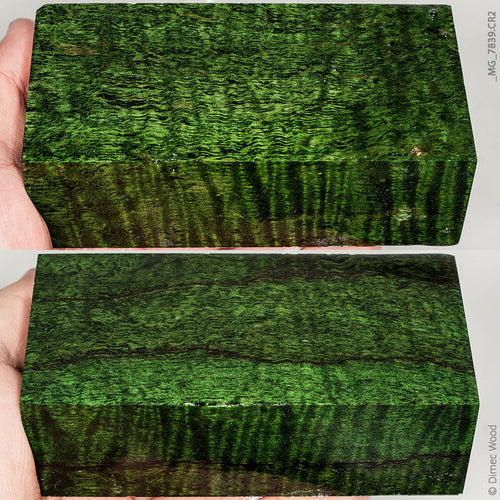 Stabilized quilted mango wood block