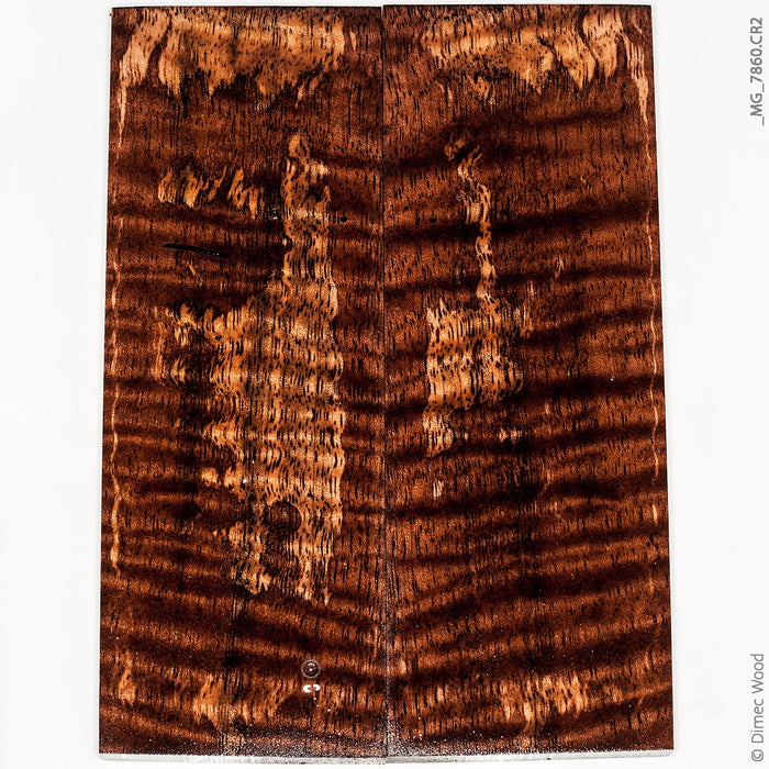 Stabilized quilted mango wood panels