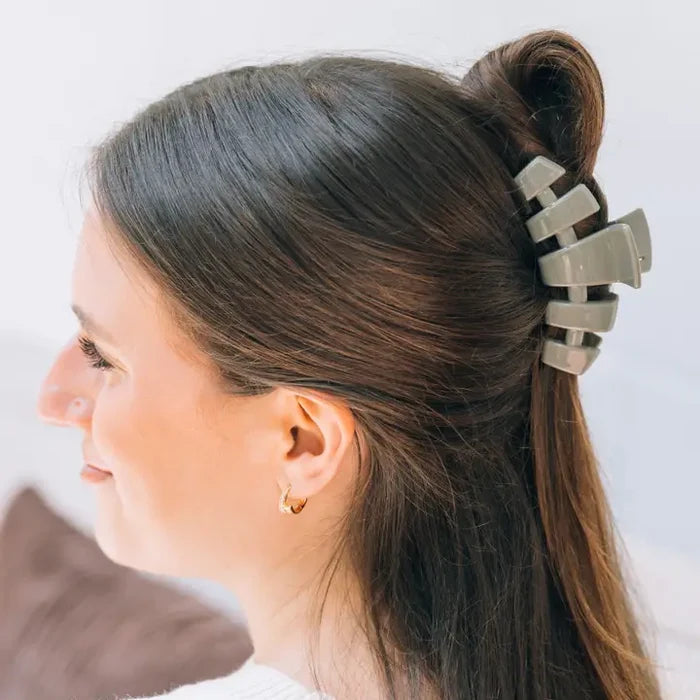 Teleties - Classic Hair Clip - Sage it Ain't So - Medium - Findlay Rowe Designs