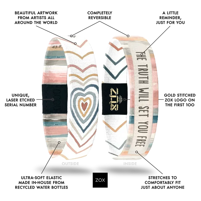 The Truth Will Set You Free ZOX Bible Verse Bracelet