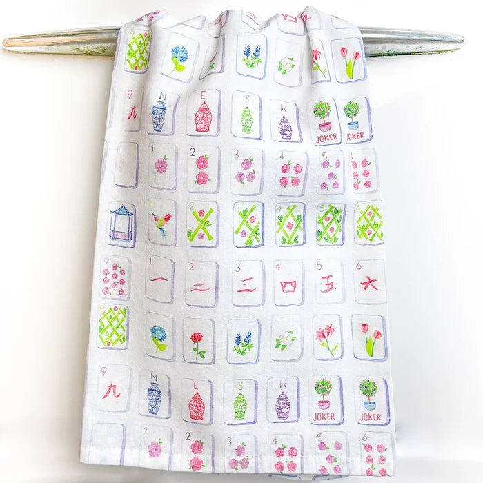 Towel - Mahjong Tiles - Findlay Rowe Designs