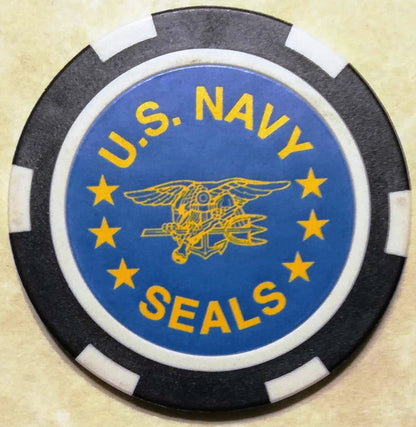 US Navy UDT/SEALs Poker Chip Navy Challenge Coin