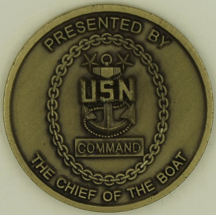 USS Connecticut Sub/Submarine SSN-22 Boat Chief Navy Challenge Coin