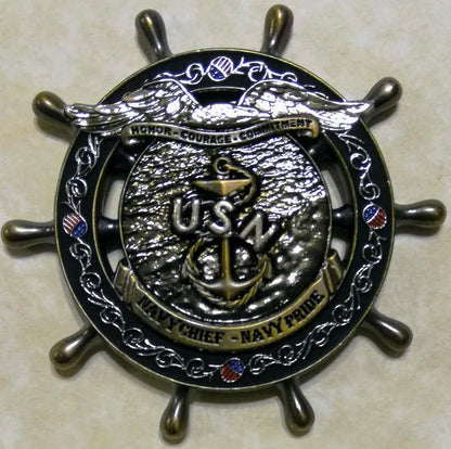 USS Constitution "Old Ironsides" Chief's Mess Navy Challenge Coin