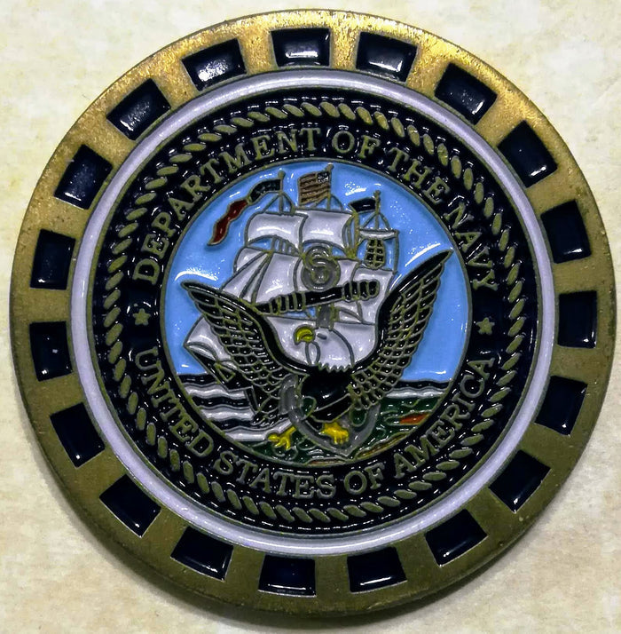 USS JFK CV-67 Navy Challenge Coin