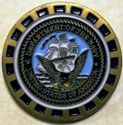 USS JFK CV-67 Navy Challenge Coin