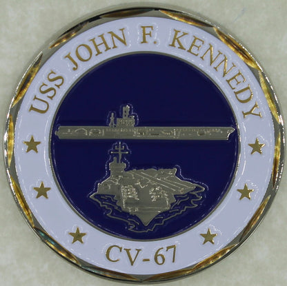 USS John F Kennedy JFK CV-67 Aircraft Carrier Navy Challenge Coin