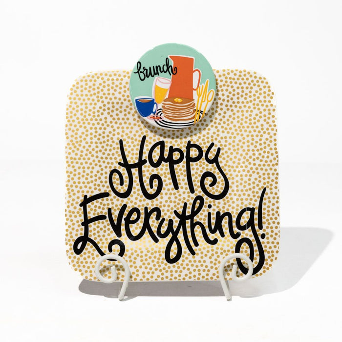 White Swirl Mini Plate Stand by Happy Everything!